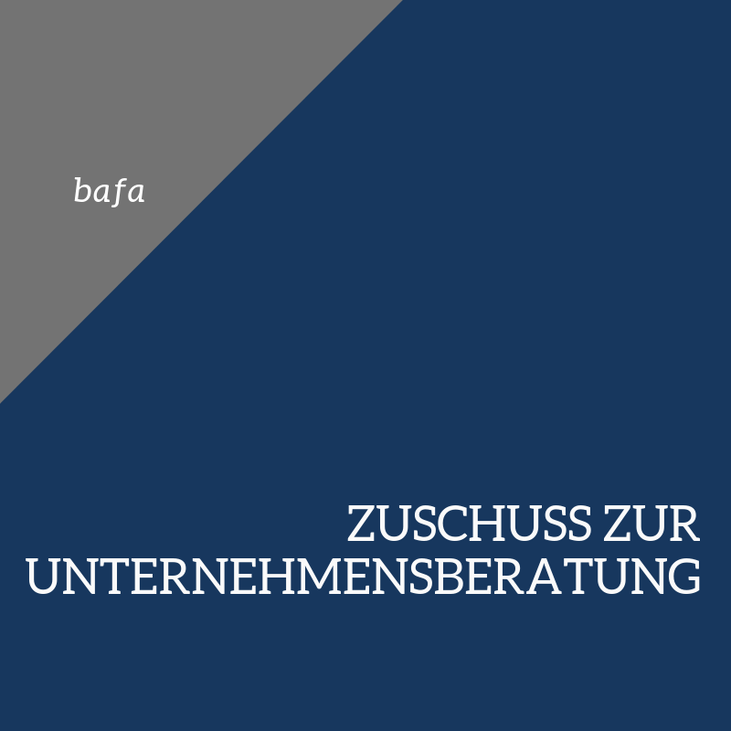 Förderung Unternehmerischen Know-hows. Zuschuss Zur Beratung